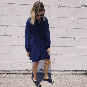 Free People Peplum Swing Dress